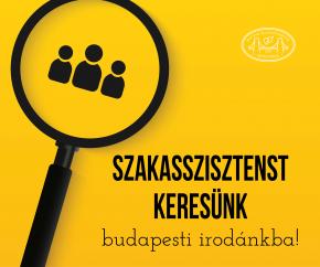 Szakasszisztenst keresünk budapesti irodánkba!